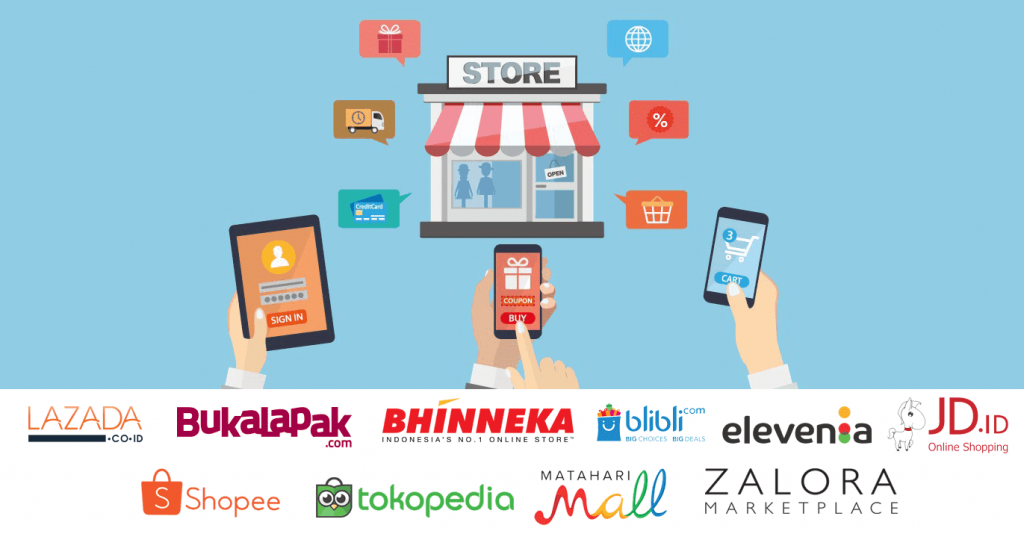 10 Situs E-commerce Teratas di Indonesia Tahun 2019